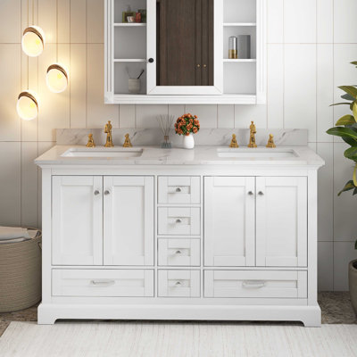 Ensemble de meuble-lavabo mural 60 po