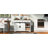 53.7" Farmhouse Kitchen Island With Power Outlet, 2 Sliding Barn Door Kitchen Storage Island With Drop Leaf, Spice Rack Rolling Kitchen Cart On Wheels, For Home, Kitchen And Dining Room, White-875279727