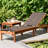 Rafael Outdoor Eucalyptus Wood Chaise Lounge-14751378