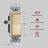  Enerlites 15 Tamper Resistant Single Pole Rocker Light Switch - Gold-88487934