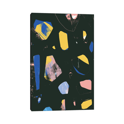 Rocks In Black by Jilli Darling - Wrapped Canvas Painting