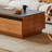 Log style simple solid wood coffee table-103105010
