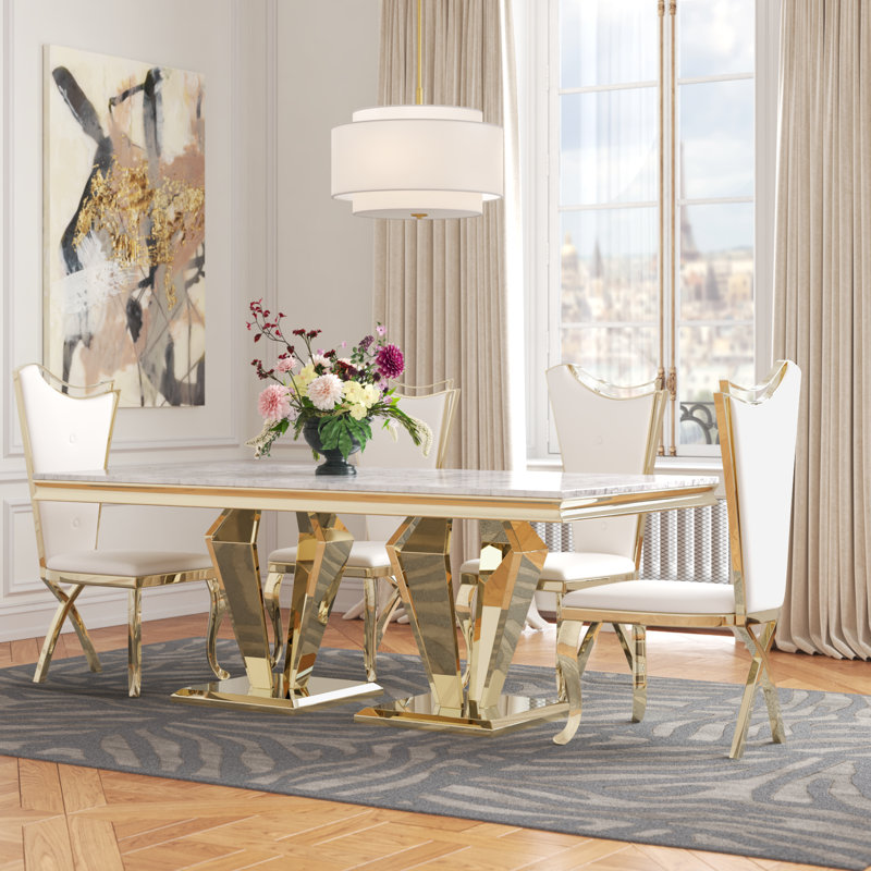 Ensemble repas pour 4 personnes Balsamo, Or, Or/noir