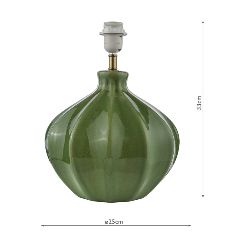 Ceramic Table Lamp Lamp, Green