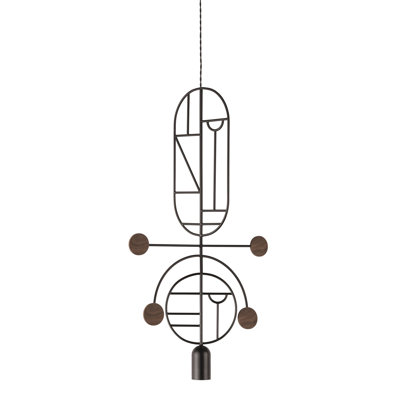 Wooden Dots 1 - Light Unique/Statement Pendant