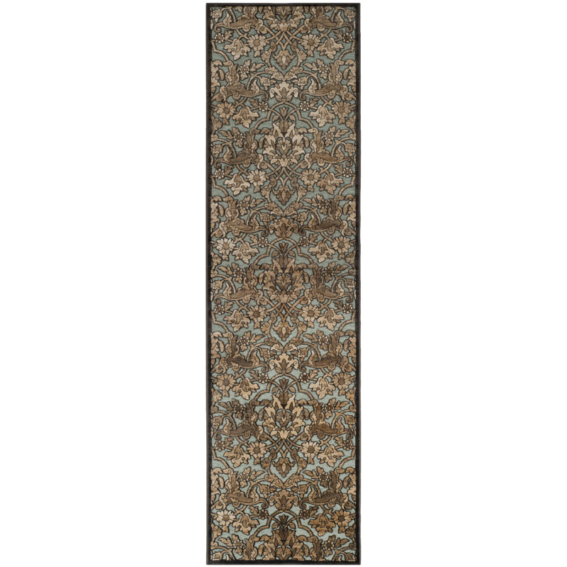 Saint-Michel Performance Floral Rug, Runner 2'2" x 8'