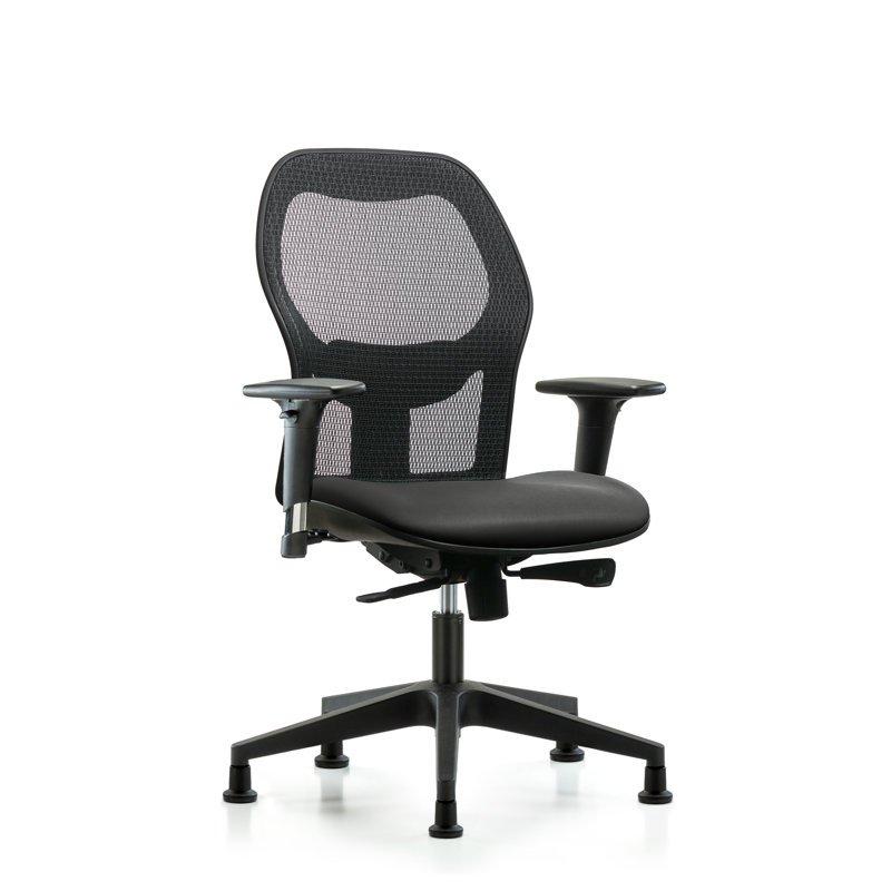Chaise de travail ergonomique, Carbone, Oui, Patins