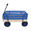 Chariot de chariot en bois avec poignée pliante, chariot utilitaire tout-terrain robuste pour l'extérieur, le jardin, le camping et la plage - chariot utilitaire à tirer classique-128387297