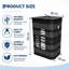 40 x 30 x 60 cm Square Laundry Basket with Lid, Collapsible Bamboo Hamper with Carry Handles and Reinforced Frame, Space Saving Washing Storage Bin for Bedroom and Bathroom, Yellow-1504486364-1504486366