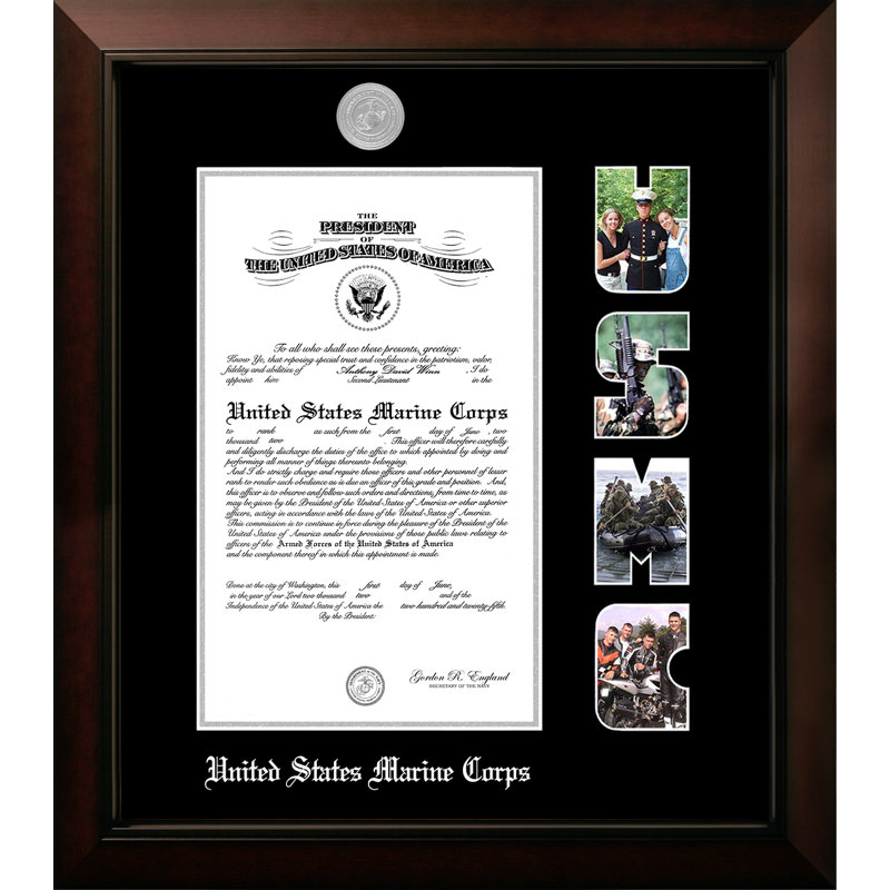 Marine Certificate Legacy Picture Frame, 8" x 10", Silver
