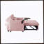 Canapé-lit en velours rose-983767599