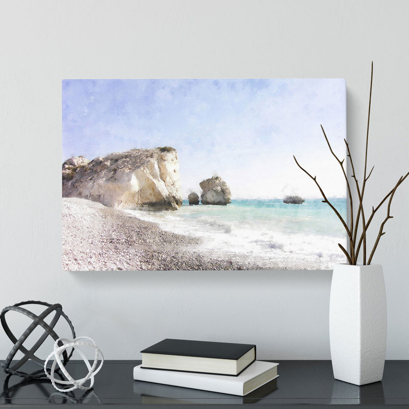 Cyprus Beach - Wrapped Canvas, 35cm H x 50cm W x 3cm D