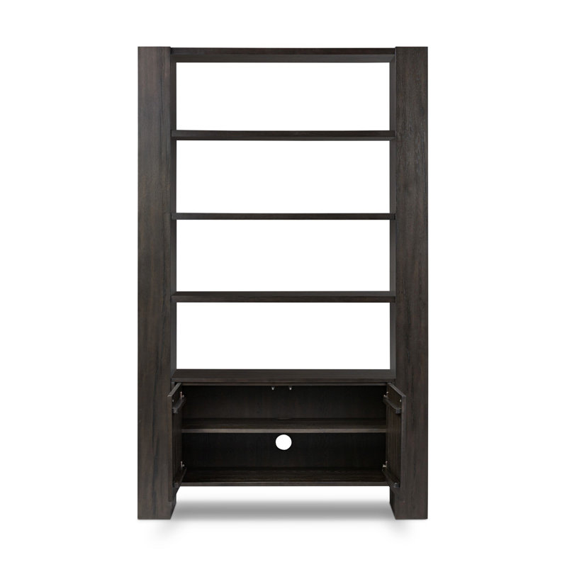 Fisher Bookcase-Smoked Black Veneer, Smoked Black Veneer