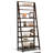 Acadian Solid Wood 5 Shelf Ladder Bookcase with Open Shelves-906591511-901981978