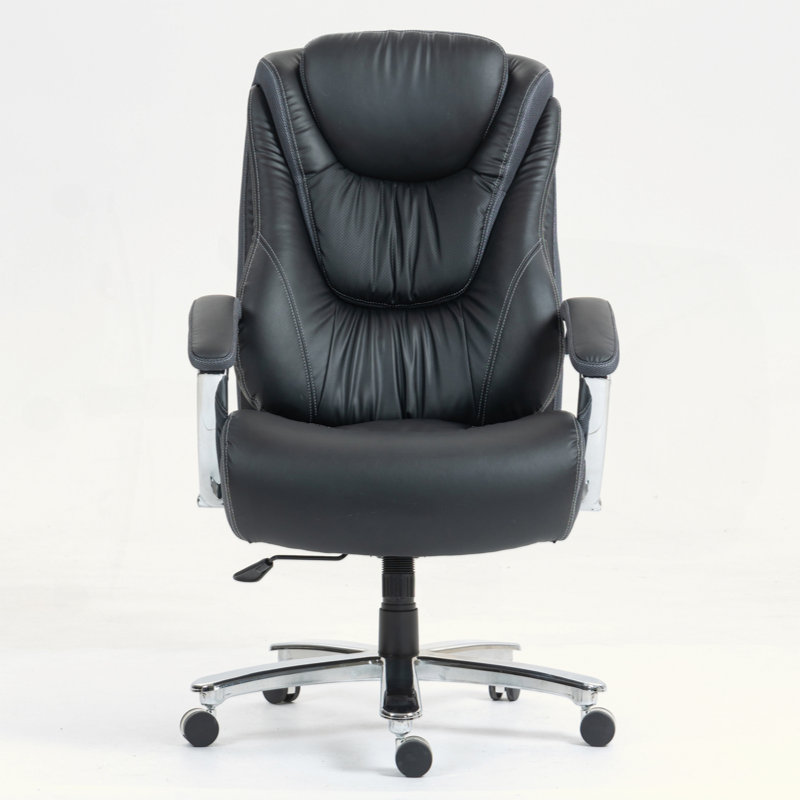 Chaise de bureau en polyuréthane à haut dossier et hauteur réglable