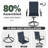 6 - Person 54" Round Patio Dining Sets With Swivel Chairs-1744036076