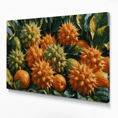 Fruit Naranjilla Brown Canvas Wall Art