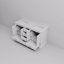 Meuble-lavabo double 60 po X P 22 po D, avec plateau en marbre de culture-371780499