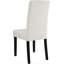 Chaise parsons capitonnée et capitonnée en blanc-1535637169