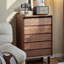 Armoire de rangement à tiroir en noyer