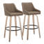 Tabourets de bar à hauteur fixe de 30 po avec pieds en bois cintré et repose-pieds Harper-130125072-109244149-109244146