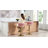 Velvet Swivel Bar Stool Set of 4, Modern Adjustable Height Barstools with Golden Metal Base for Kitchen Island, Black-1144765668-1166187261
