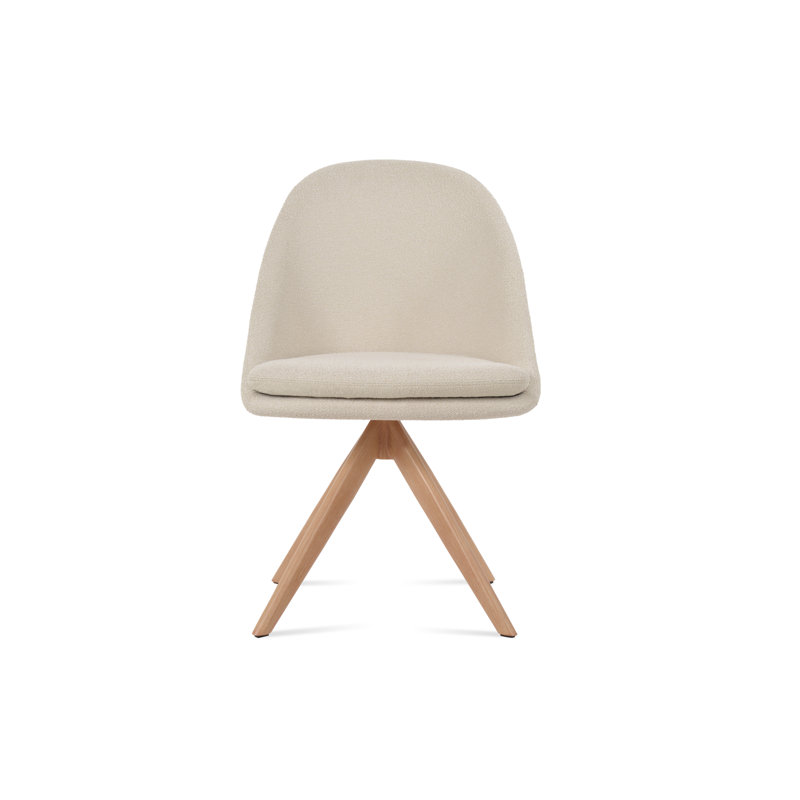 19'' H Upholstered Side Chair, Brown