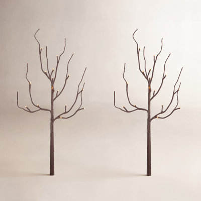 27" Brown LED Branch Set with Timer