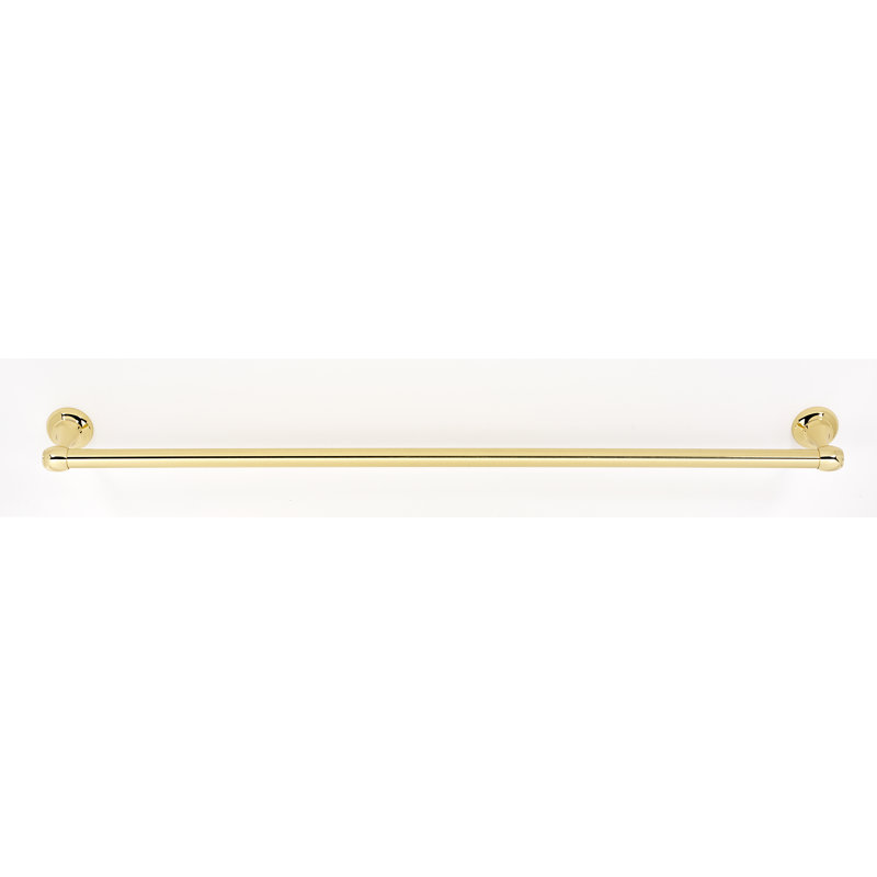 Royale Wall Mounted Towel Bar, Polished Brass