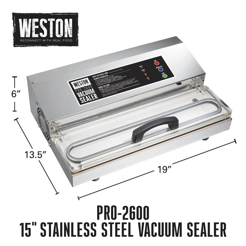 Weston Pro-2600 15" Stainless Steel Vacuum Sealer