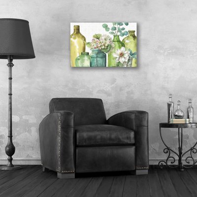 «Mixed Greens XLIX» par Lisa Audit, art mural en verre acrylique, 36 po x 24 po