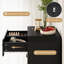Commode 4 tiroirs cannelée Ebern Designs-1935337365