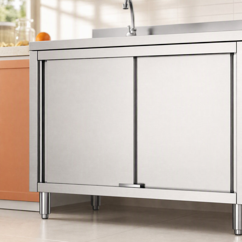 Évier de cuisine 47 "à cuve simple autoportante 47", acier inoxydable, Design moderne, pour Kirtchen, salle de bain, atelier, garage, salle de lavage, assemblage facile