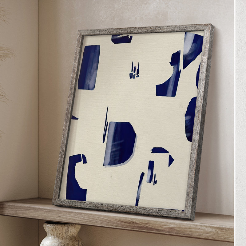 «Fragment Abstraction II», reproduction encadrée - bois massif, H 15 po x l 12 po