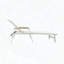 Chaise longue Oaxton avec structure en aluminium et sièges en filet-2097862695