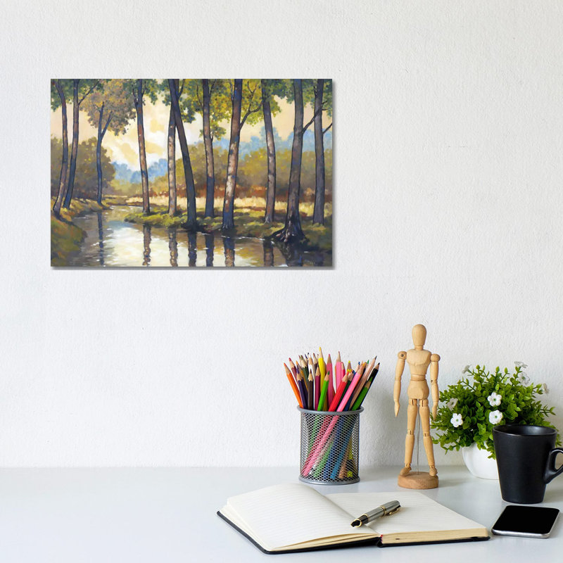 Trout Stream II by Graham Reynolds - Wrapped Canvas Painting, 20.32 cm H x 30.48 cm W