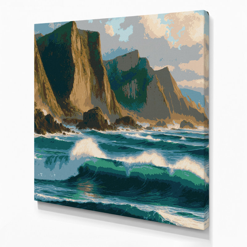 Art mural sur toile Hawaii, H 32 po x l 32 po
