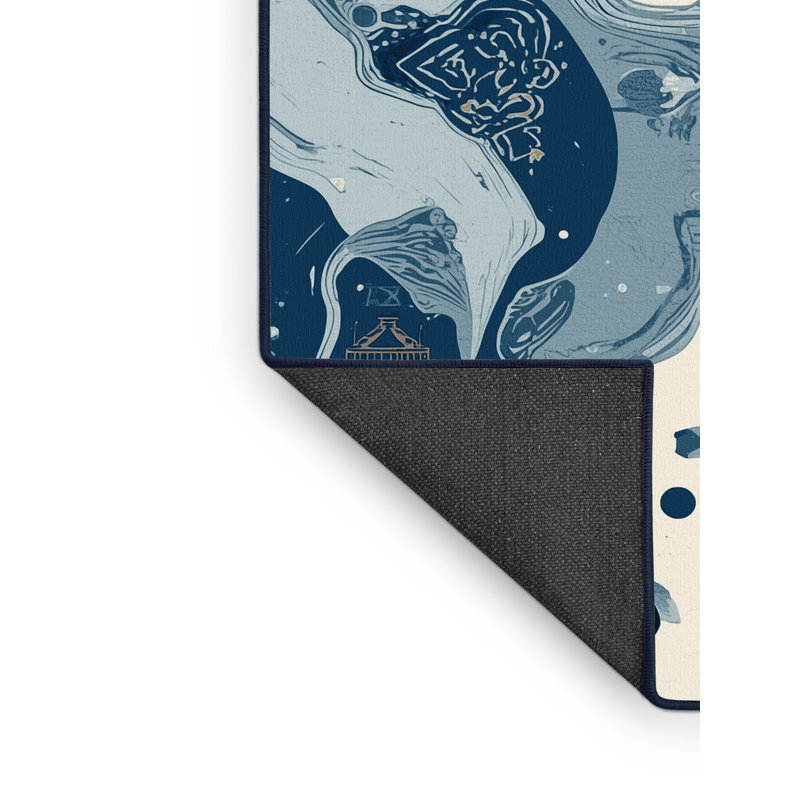 Tapis bleu moelleux doux et moelleux Eichhorn Bold & Eclectic, 4 x 2