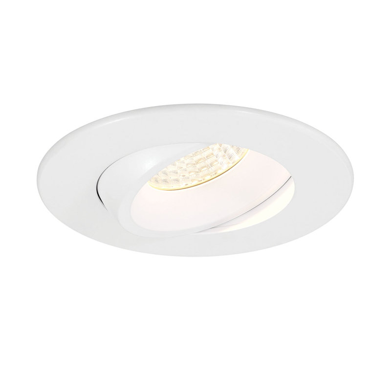 Midway 4" Regressed 12W 1-Light Gimbal Trim - 5CCT, White