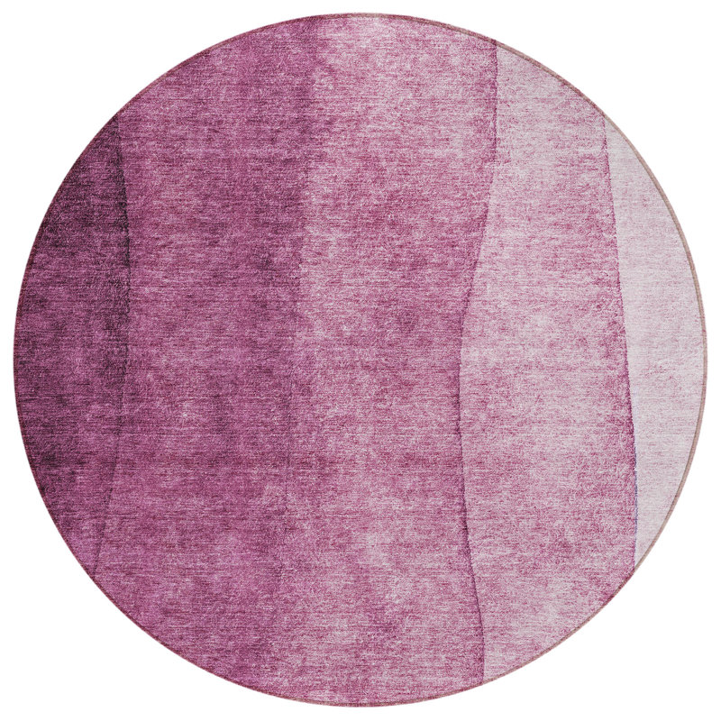 Tapis intérieur / extérieur Heffington avec envers antidérapant, Rond 8 pi