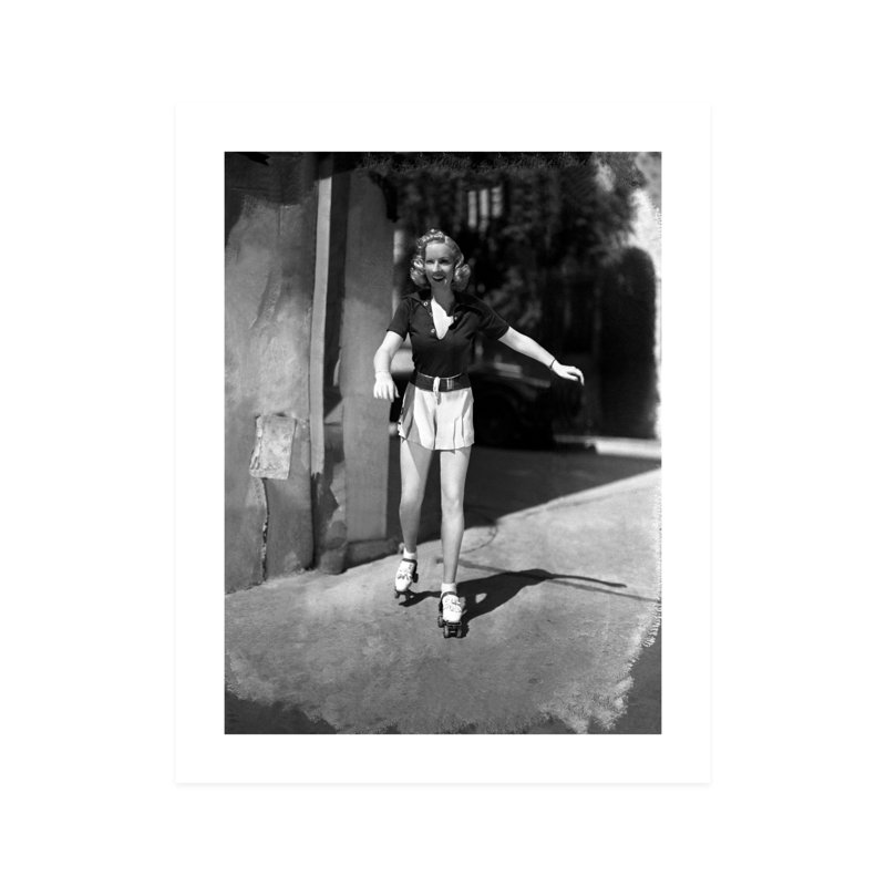 Betty Grable in Skating Shoes - photographie sans cadre, H 10 po x l 8 po