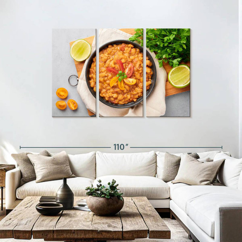 Egyptian Fava Beans, 48" H x 74" W