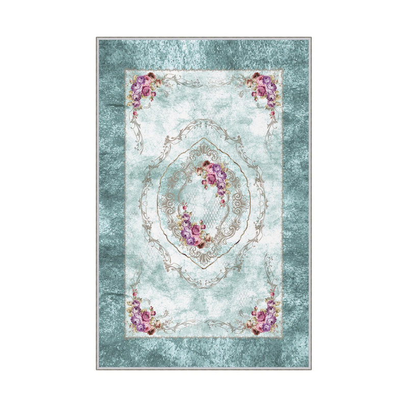 Premium Hall Carpet (3.3 x 9.8 ft), 100% Polyester, 8 mm Pile Height | Antibacterial, Non-Slip PVC Dot Underside, 650 gr/m² | Machine Washable, 3D Digital Printing | Ideal for Living Room & Entryways, Durable & Stylish Design