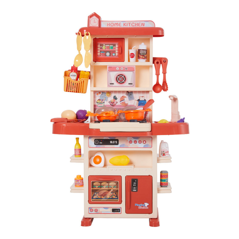Children Pretend Kitchen Playset 43PCS Toy Accessory Set