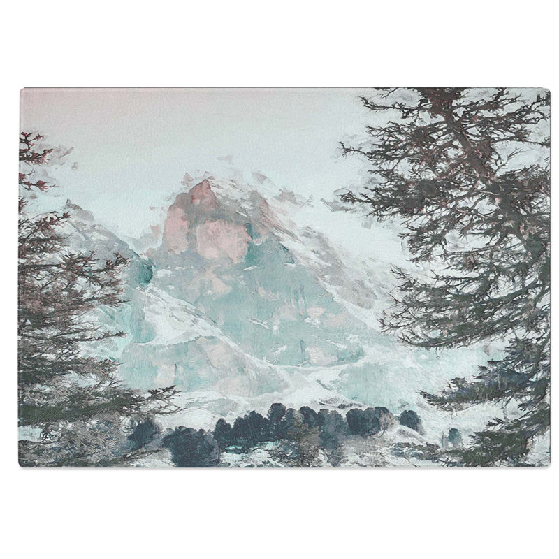 Glass Mountain Peak in Abstract Chopping Board, 28.5 cm W x 20 cm L