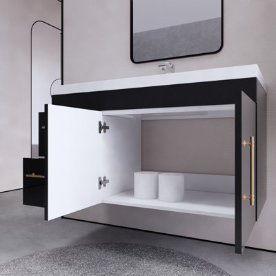 Doddridge 41.9'' Single Bathroom Vanity with Acrylic Top