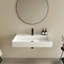 31" Wall Mount Bathroom Vanity, Modern Stone Resin Bathroom Floating Vanity