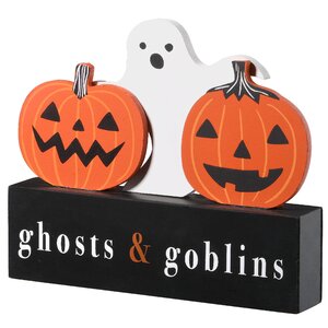 The Holiday Aisle® Halloween Table Sign & Reviews | Wayfair