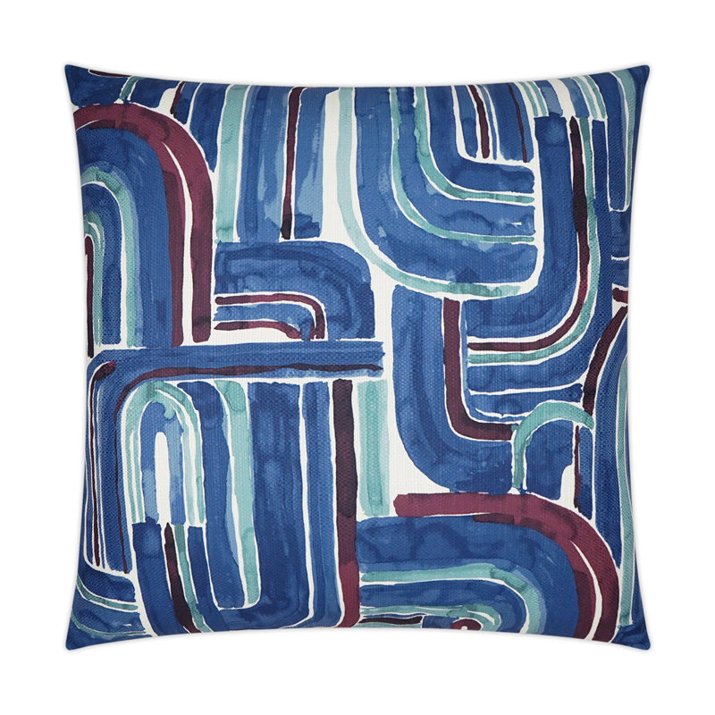 Coussin décoratif Bender, Marine, Carré 22 po