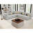 5-Piece Modern Minimalist Soft-Upholstered Sectional With Pillow Back